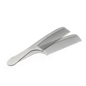 <b>Creative</b> <b>Gift</b> Silver Stainless Steel Hair Styling Comb with Fine Tooth - Product Image 3