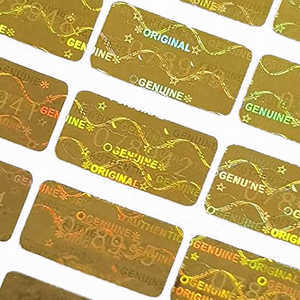 Autocollant holographique 3D anti-contrefaçon personnalisé, étiquette de sécurité inviolable avec code QR variable et impression de numéro de série - Product Image 4