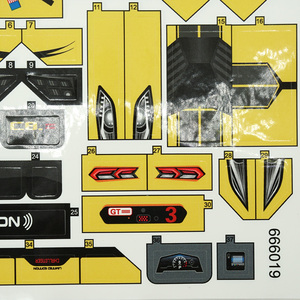 Calcomanías de Acrílico Ultrafinas para Impresión Personalizada, Calcomanías de Agua para Modelos de Autos de Carreras GT a Escala 1/24, Adhesivos de Detallado para Juguetes - Product Image 4