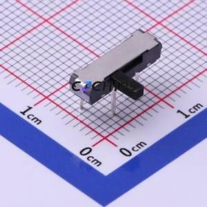 K3-1346E-L1 Slide Switch Through hole Component (THT) Switch Single Pole Three Throw Rectangle Pin Header PC Pin 13mm - Product Image 1