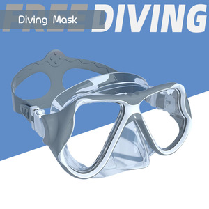 Masque de plongée à double lentille, verre trempé de 4,0 mm, silicone liquide, plongée en apnée pour adultes, anti-buée, protection UV - Product Image 3