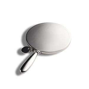 Antique Vanity Makeup Custom <b>Round</b> Metal Little <b>Small</b> Charms Hand Held <b>Mirror</b> - Product Image 4