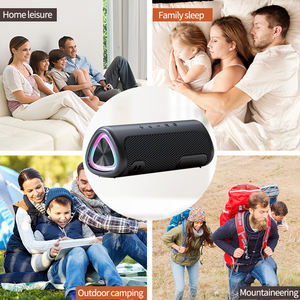 Paire de deux haut-parleurs sans fil portables ne jouent aucun décalage son plus fort par Triangle IPX6 étanche 24H Play 3W haut-parleur à dents bleues - Product Image 6