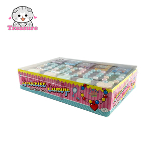 Venta al por mayor mezcla de sabores coloridos Venta caliente fruta pulsera caramelo dulce prensa caramelo con hacer estallar caramelo - Product Image 6