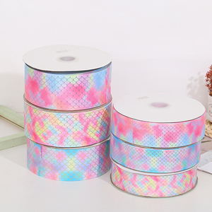 2.5-3.8-5-7.5 <span class=keywords><strong>cm</strong></span> di raso coda di pesce <span class=keywords><strong>gros</strong></span> <span class=keywords><strong>grain</strong></span> fiocco bilancia a sirena giocattolo per accessori per bambole e <span class=keywords><strong>nastro</strong></span> decorativo fantasia - Product Image 5