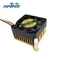 Disipador de Calor de Cobre para Chipset de Puente Norte-Sur de 5v y 40 mm, Disipador de Calor de Puente Norte de 40 mm con Ventilador, Radiador de 40 mm x 40 mm