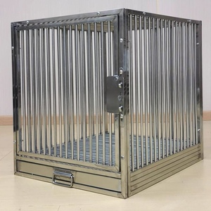 Cages pour chiens de taille moyenne et grande épaissies et agrandies en acier inoxydable - Product Image 3