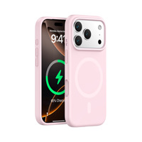 Étui en silicone liquide de couleur Orange antichoc pour iPhone 17 Pro Max 17 Air 13 14 15 16 étui de téléphone portable à aimant
