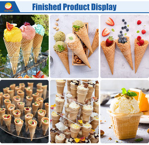 Industrial Mini Ice Cream <strong>Cone</strong> Maker Waffle Egg Roll Sugar <strong>Cone</strong> <strong>Small</strong> Processing Machine for Chocolate Production - Product Image 3