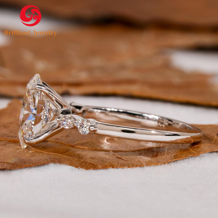 GIA IGI Certified Lab Grown Diamond Ring Real 14k 18k Solid Gold CVD ...