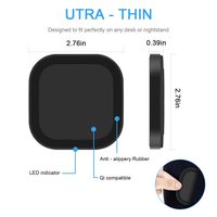 Nouveau produit, prix bas, mini chargeur sans fil de bureau, chargeur sans fil Qi 10W pour iPhone, Android, Samsung