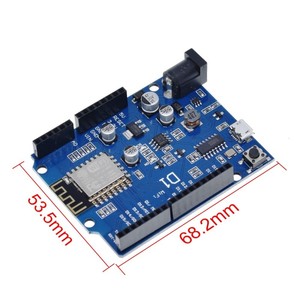 WeMos-Placa de desarrollo CH340 CH340G WiFi, escudo basado en <span class=keywords><strong>ESP8266</strong></span>, Electrónica inteligente, Compatible con <span class=keywords><strong>IDE</strong></span>, ESP-12E - Product Image 5
