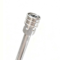 Barre de pulvérisation réglable à double tête femelle en acier inoxydable 4000psi adaptée au canon à mousse de lavage de voiture