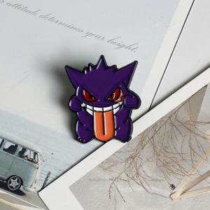 Оптовая продажа, металлическая брошь в виде аниме, симпатичная Детская Брошь с металлическим лацканом, мягкая эмалированная булавка для рождественских подарков - Product Image 6