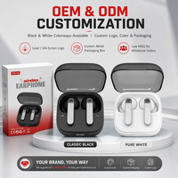 Écouteurs sans fil HiFi stéréo, écouteurs Bluetooth 6.0, écouteurs intra-auriculaires TWS sans fil pour jeux, entraînement, sport, travail