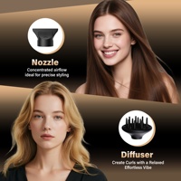 Sèche-cheveux professionnel Sonifer SF-9731 avec protection contre la surchauffe, machine de salon avec embout et diffuseur pour la maison et le salon