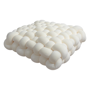 Silla de decoración japonesa de estilo escandinavo tejida a mano, almohada de masaje Lumbar, cojín de asiento de sofá, cojines de nudo - Product Image 1