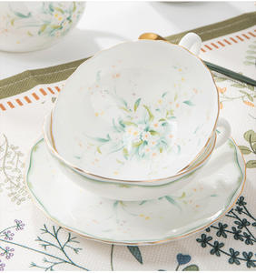 Service à <span class=keywords><strong>thé</strong></span> en porcelaine anglaise rétro délicate QIAN HU 2026, écologique, avec théière, décoration d'intérieur, coffret cadeau pour le <span class=keywords><strong>thé</strong></span> de l'après-midi - Product Image 6