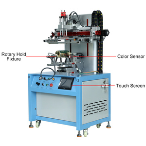 Chai nước hoa thủy tinh tròn chai nhựa cốc tự động định vị máy in màn hình nhiều màu - Product Image 4
