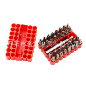 Juego de puntas de destornillador huecas Mr Drill de 33 piezas, 6 mm, 1/4 pulgadas, de acero, para herramientas neumáticas y eléctricas, para tornillos de cabeza irregular - Product Image 4