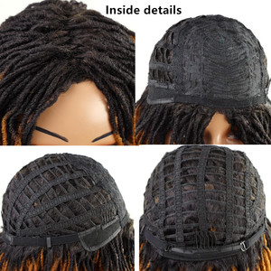 12 "ngắn Bob tóc giả tổng hợp chị locs bện tóc giả sợ khóa tóc giả cho phụ nữ da đen giả locs xoăn kết thúc - Product Image 6