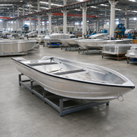 Nouveau bateau de pêche en aluminium à coque en V 12 pieds/14 pieds/16 pieds 4-6 personnes Empilable Certifié CE Haute qualité Léger Étanche