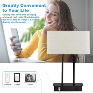 Grande lampe de table moderne de style européen et américain nouveauté abat-jour en métal rose corps en aluminium pour chambre à coucher salon pour hôtels - Product Image 2