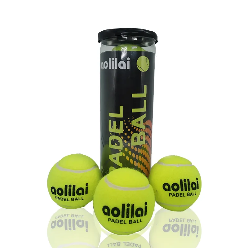 Hohe qualität paddle ball natürliche gummi 45% wolle Tennis Ball strand padel ball professionelle palline da padel tennis