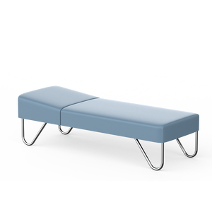 <span class=keywords><strong>Table</strong></span> d'<span class=keywords><strong>examen</strong></span> pédiatrique manuelle en acier inoxydable KC02 avec dossier réglable et garantie de 5 ans - Product Image 3