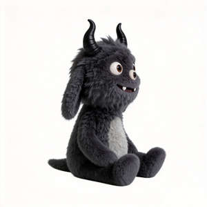 Vente directe d'usine, adorable jouet en peluche diable à trois yeux, monstre cornu personnalisé, animal en peluche pour cadeaux, jouet en peluche personnalisé - Product Image 4