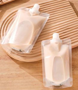 ถุงบรรจุภัณฑ์ใสแบบมีพวยกา สำหรับอาหาร เกรด PET PE ทนความร้อน เก็บความเย็นได้ เหมาะสำหรับเครื่องดื่ม นม ชา กาแฟ น้ำผลไม้ บรรจุภัณฑ์ของเหลว - Product Image 5