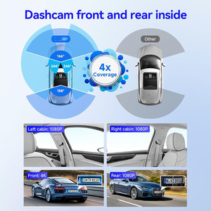 Caméra embarquée 4 canaux pour voitures, WIFI 5G, GPS, enregistreur DVR, 360 degrés, 4K avant et arrière, commande vocale, caméra de stationnement, caméra de voiture - Product Image 2
