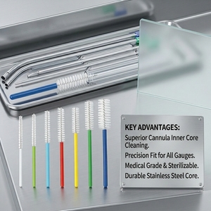 ได้รับการรับรองมาตรฐาน CE ISO13485 |   แปรงทำความสะอาดแคนนูลา สำหรับทำความสะอาดแผลทางการแพทย์ |   อาวุธปืน |   ซัพพลายเออร์ Fortune 500 - Product Image 1
