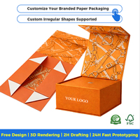 Caja de Regalo con Logotipo Personalizado, Caja de Papel Rígido de Lujo, Reciclable, Magnética, para Envíos, Exhibición y Correo de Pequeñas Empresas