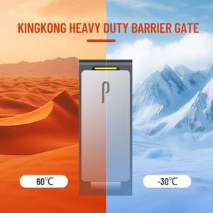 Barrière robuste en acier inoxydable avec bras extra-long de 6 m, gris argenté, pour entrées, agences gouvernementales, écoles, usines - Product Image 4