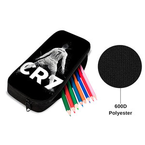 أسود نمط نجم كرة القدم CR7 مع قماش بسحاب للمدارس والمكاتب - Product Image 4