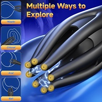 Vibrator für Männer mit 10 Vibrationsstufen & 360°-Training °   Umwickeltes Sexspielzeug für die Stimulation der Eichel und Brustwarzen, Sexspielzeug für Erwachsene