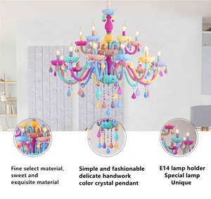 2018 la iluminación bello más popular candelabro de macarrón de cristal <span class=keywords><strong>moderno</strong></span> - Product Image 5