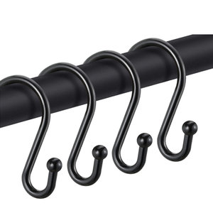 Chống <span class=keywords><strong>S</strong></span> Hình Rèm Tắm Nhẫn Thép Không Gỉ Tắm Móc Cho Phòng Tắm - Product Image 3