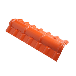 Ridge Tile Accessoires de carreaux en résine synthétique Feuille de toiture d'isolation thermique Garantie de couleur de 10 ans Tuile espagnole - Product Image 1