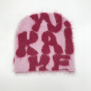 Bán Buôn Mềm Fluffy Cuffless Beanie Mùa Đông Mờ Luxe Beanie Rắn Màu Đường Phố Mặc Mohair Beanie Hat Biểu Tượng Tùy Chỉnh - Product Image 4