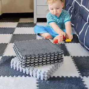 12 '方形儿童游戏垫运动儿童地毯贝贝床垫泡沫拼图地板毯子游戏垫