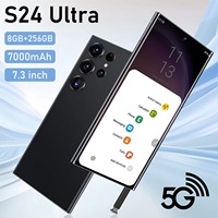 Téléphone portable original pas cher 16+1TB S24 Ultra 108MP Deca Core 5G 1sim 2sim Version USA Débloqué
