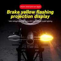 Feux de signalisation de virage à projection pour moto JHS, étanches IP67, LED colorées, feux arrière d'avertissement, 12V-24V, feux auxiliaires pour moto