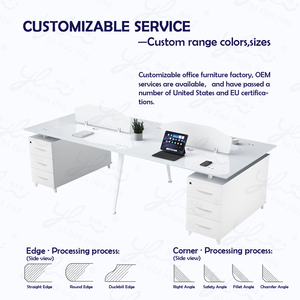 Hiện đại Thiết kế sang trọng Điều hành bàn kính <span class=keywords><strong>Modular</strong></span> nhà bàn văn phòng cho ông chủ/CEO đồ nội thất máy tính - Product Image 5