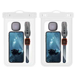 New Products Outdoor Camping Big Size 8.9inch Waterproof Mobile Phone Bag IPX8 Waterproof Phone Pouch Case