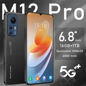2023 Nieuwe Collectie Mobiele Telefoon M12 Ultra 16Gb + 1T Originele Mobiele Telefoons Met Gps Bt Wifi Android 4G 5G Ontgrendeld Smartphone