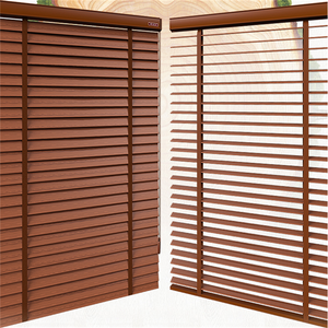 Accessoire moderne et élégant de 50mm à lattes de <span class=keywords><strong>bois</strong></span> pour stores de fenêtre avec ruban, design haut de gamme pour la décoration intérieure - Product Image 5