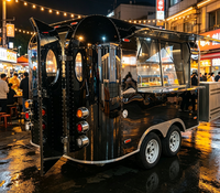 Camion de restauration mobile entièrement équipé, design personnalisé, pour la vente de snacks
