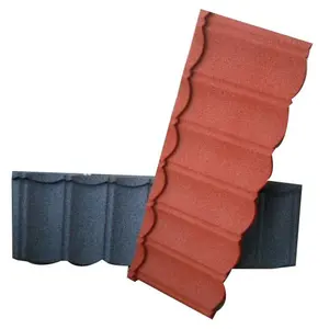 New Zealand Corrugated Galvanized Lightweight Roofing Steel Sheets Price, Africa Cheaper Black Stone Coated Metal Roof Tile